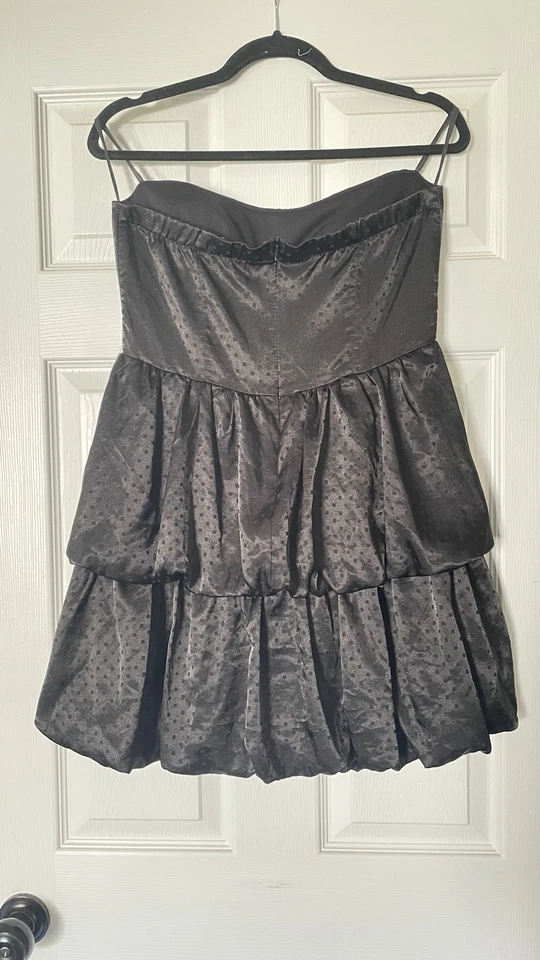 Strapless Satin Bow Dress  80’s Prom Dress Costume Juniors Large  - Image 2 of 3