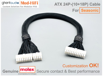  ATX 24-Pin Cable for Seasonic PRIME Fanless Series PX550 TX700- 60cm/24inch