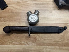 Surplus Bayonet + Oil Bottle