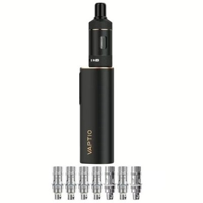 Vaptio Cosmo 2 Kit E-Zigarette 2ml 2000mAh Schwarz oder 5er Pack Ersatz Coils