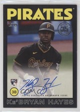 2021 Topps 1986 Baseball Series 2 Black 101/199 Ke'Bryan Hayes #86B-KH Auto 0g76