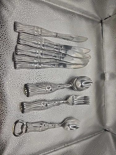 Vintage Coca-Cola 18pc Classic Bottle Bonus Bottle Opener Silverware Set