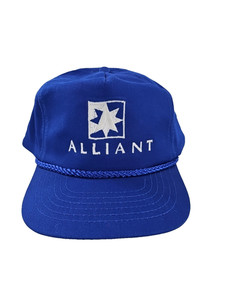 Vintage Embroidered Alliant Trucker Snapback Hat Cap 1980s 1990s adjustable