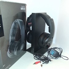 Sony MDR-RF985R Over Ear Wireless Headphones-Black Rf Charging Dock In Box