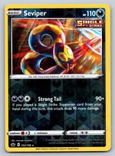 Seviper 102/198 Reverse Holo SWSH06: Chilling Reign Pokemon Card - NM