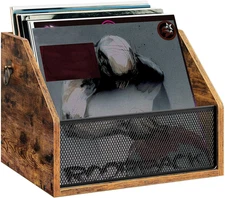 Vinyl Record Storage Wall Mount, Vintage Record Display Holder, Vinyl Album Crat