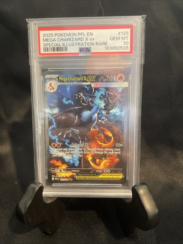 2025 Mega Charizard X ex 125/094, Pokemon 2025, SIR Phantasmal Flames GEM MINT #125 PSA 10