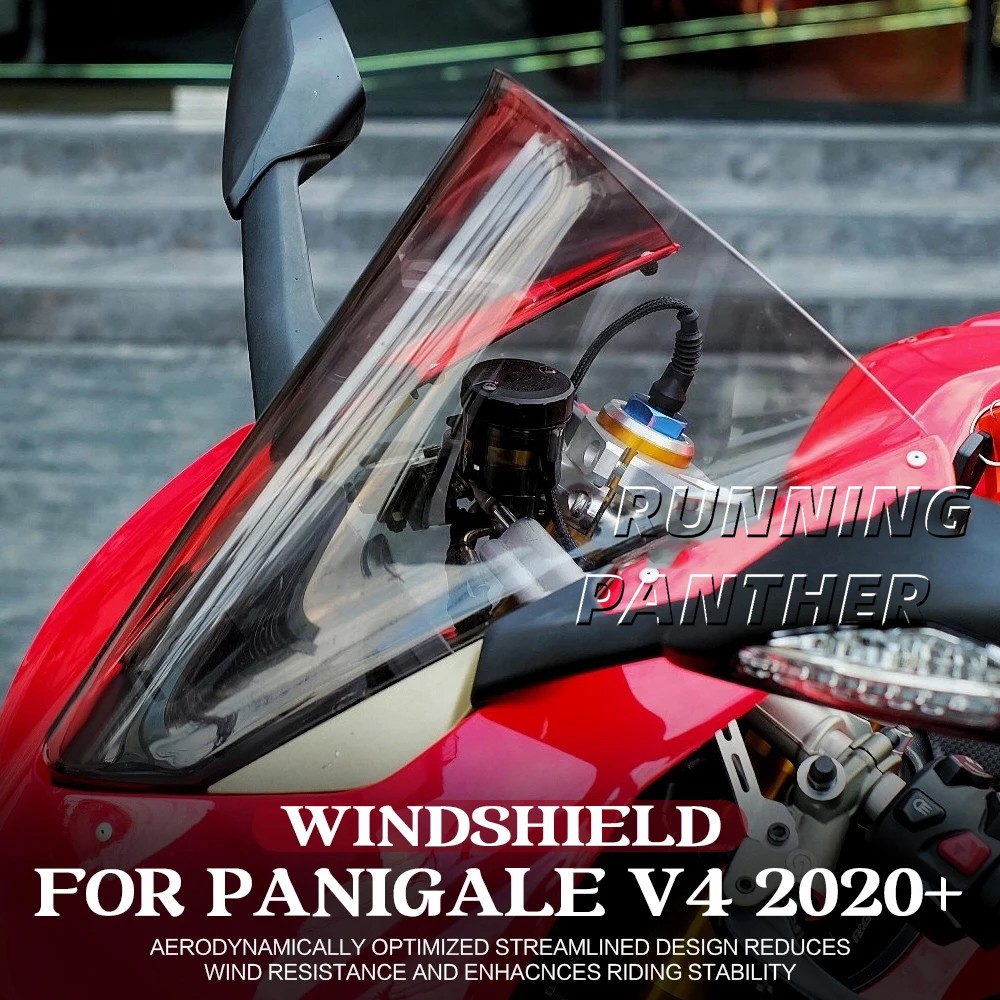 Windshield Deflector Racing Screen Accessories For Ducati Panigale V4 2020-2024 thumbnail 3