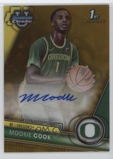 2023-24 Bowman U Chrome Prospect Gold Refractor 46/50 Mookie Cook Auto 1ou5