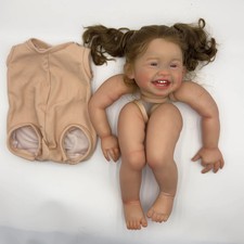 24in Unfinished Reborn Doll kit painted Doll kit Doll parts with Hand Root Hair