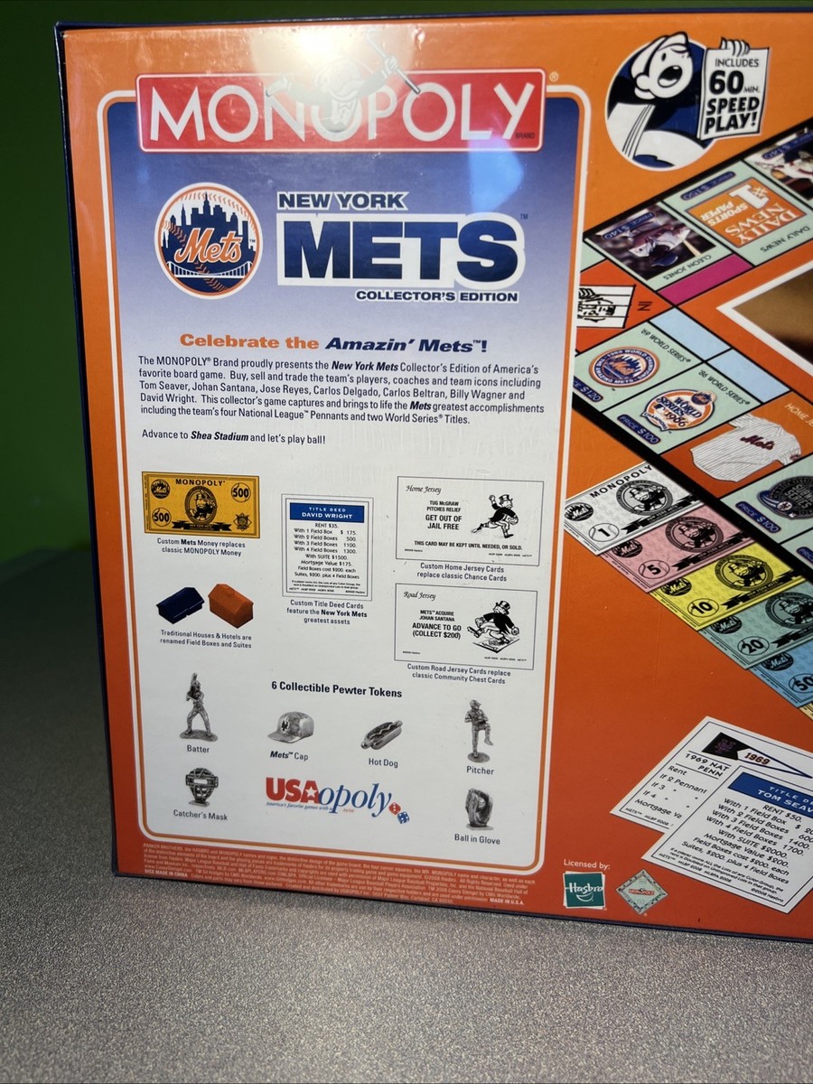 MONOPOLY ニューヨーク・メッツ コレクターズエディション Monopoly New York Mets Collector's Edition 2008 Hasbro BRAND NEW
