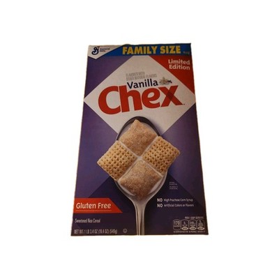 Limited Edition General Mills Vanilla Chex  Cereal Family Gluten Free Cold 1 Lb