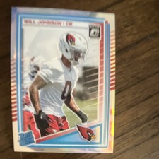 Panini Donruss Optic Rookie Will Johnson Arizona Cardinals #247 Football Card. rookie card picture