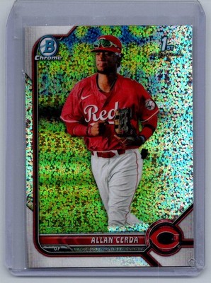 2022 Bowman #BCP-142 Allan Cerda Chrome Prospects Speckle Refractors #/299