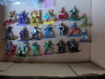 20pc set lot DC metal diecast figures Nano comics Jada Batman,Flash,Superman,