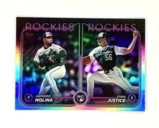 2024 Topps Update #US270 Evan Justice / Anthony Molina RCOM Rainbow Foil