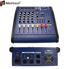 Pro 4 Channel Mixer w/Power Amplifier 800w w/Bluetooth Sound Package Powertable