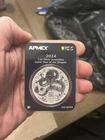 2024 Australian Lunar Year of the Dragon 1oz Silver Coin Apmex TEP