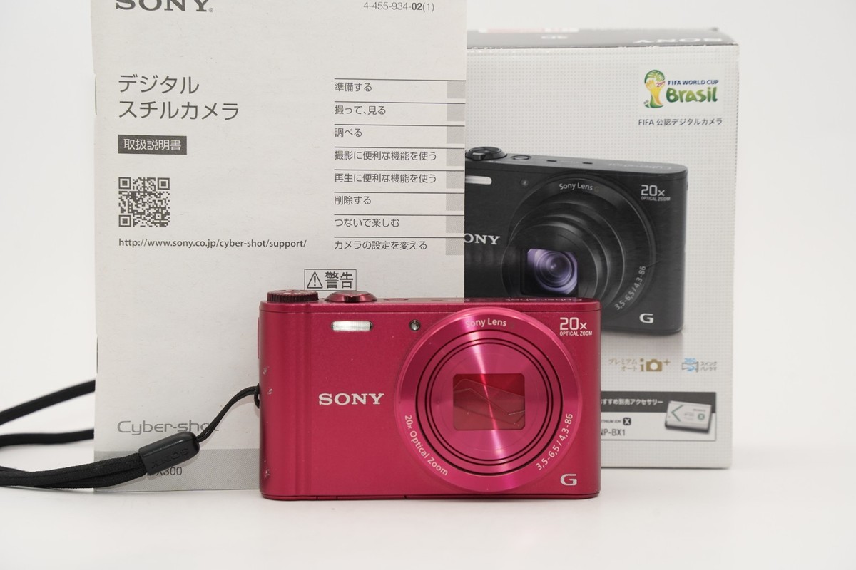 Sony Cyber-shot DSC-WX300 Red 18.2MP 20x Zoom Japan #2855 | eBay
