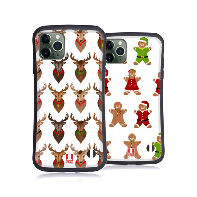 HEAD CASE DESIGNS WEIHNACHTEN ABBILDUNGEN HYBRID HUELLE FÜR APPLE iPHONES HANDYS