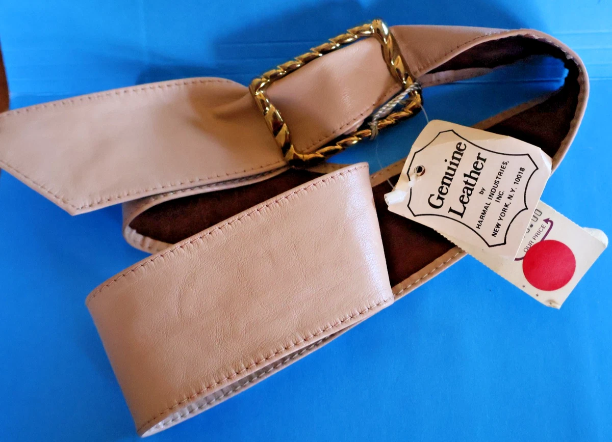 Beige Leather Vintage Belts for sale | eBay display picture 2