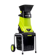 Electric Corded Wood Chipper Shredder Bin Garden Leaves Branch Mulcher Collector