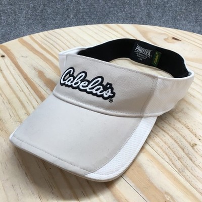 Cabela's Proflex Visor Hat Unisex Beige L-XL Curved Brim Embroidered Logo