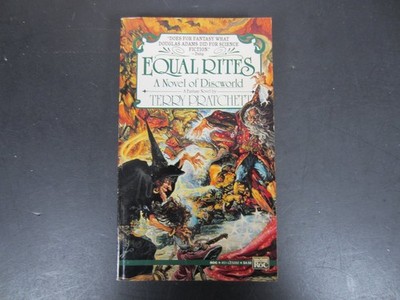 Equal Rites Terry Pratchett 1988 First Signet Printing Discworld Fantasy ROC PB