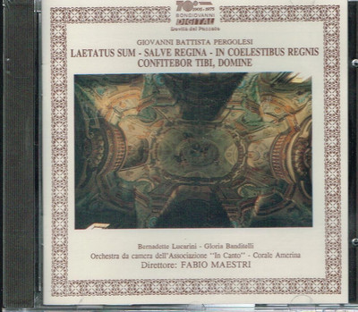 Pergolesi: Laetatus Sum, Salve Regina, Etc. / Maestri, Lucarini, Banditelli - CD