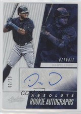 2019 Chronicles Absolute Rookie Holo Silver Cracked Ice 2/23 Dawel Lugo Auto bn5