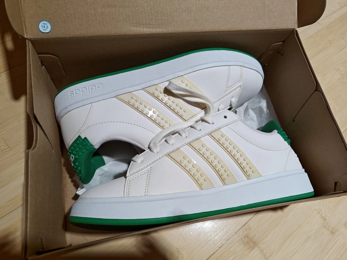 adidas x  Grand Court 2.0 White Green Sneakers Limited GW7177 Mens 9.5 Adidas Lego Grand Court 2.0 Trainers Sneakers US9.5 Tennis  main image 3