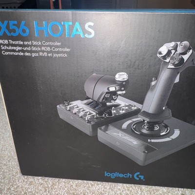 Logitech X56 H.o.t.a.s. RGB Throttle and Stick Simulation