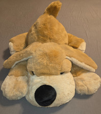 FAO SCHWARZ Patrick Pup Stuffed Animal Dog Fifth Avenue Beige Plush Toy 20"