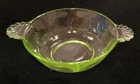 Vintage Anchor Hocking Depression (Vaseline) Glass Small Fruit Or Dessert Bowl