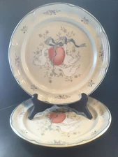 International China Japan Marmalade Set of Two 10 1/4" Chop Plates VTG