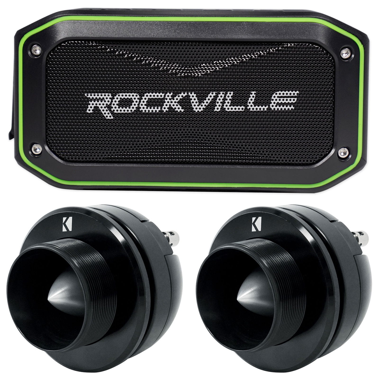 2 Твитеры Kicker 49ST4TW 15 Car Bullet SVC 4-омный Портативный динамик Bluetooth 3129000₽