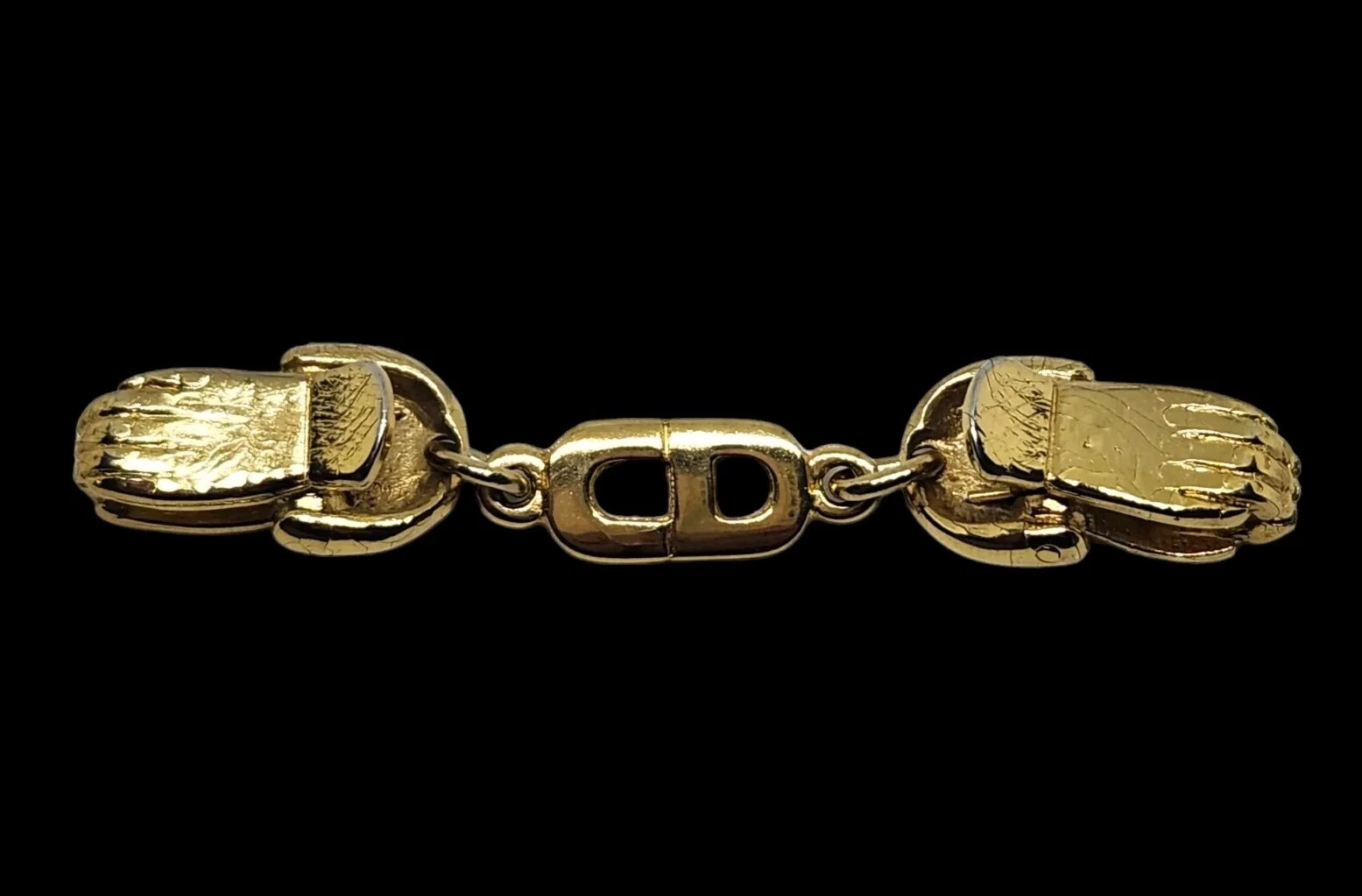 Pull bijoux vintage Christian Dior écharpe clip de protection