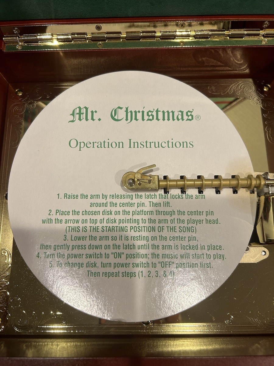 Vintage Mr Christmas Holiday Symphonium Music Box With 16 Vintage Mr Christmas Holiday Symphonium Music Box With 16
