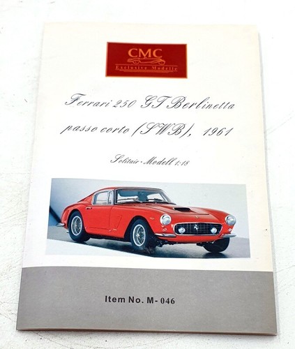 CMC 1/18 Scale Diecast DC17125R - Ferrari 250GT Berlinetta SWB 1961 - Red - Picture 5 of 6