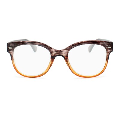 2SeeLife Two tone retro square reading glasses R-893