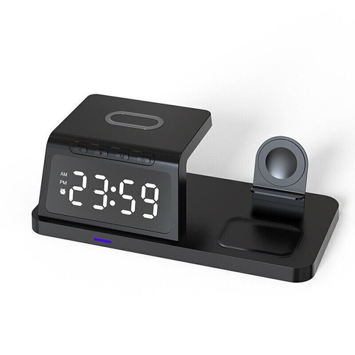 4 in1 Fast Wireless Charger Station Dock For Apple Watch iPhone 15 14 13 Pro US - Picture 4 of 28