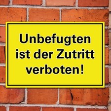 Durchfahrt Verboten PKW Symbol Schild A5 Rückseite Selbstklebend