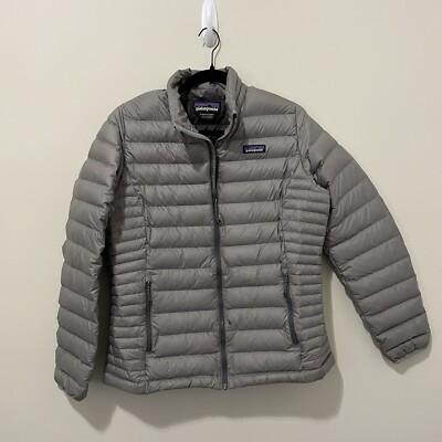 Patagonia Coat Down Sweater Full Zip Up Gray Puffer Jacket