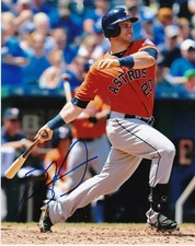PRESTON TUCKER   HOUSTON ASTROS   ACTION SIGNED 8x10