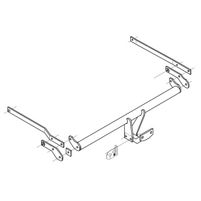 Pct Towbar For Renault Megane Ii Coupe Cabriolet Cc 03 10 Flange Tow Bar Ebay