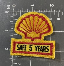 Vintage Shell Safe 5 Years Patch Gas Station Petroleum Petroliana Oil & Gasoline
