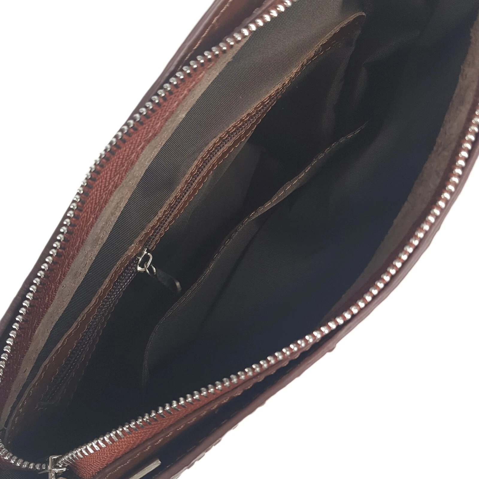 COACH Borsa a tracolla donna VERA pelle di struzzo esotica lusso marrone borsetta fatta a mano