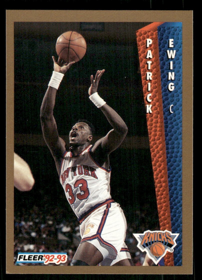 1992-93 Fleer #150 Patrick Ewing New York Knicks basketball card