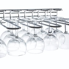 Bar Originale Wall Mounted Glass Rack 5 Sections Holds any type of Glassware