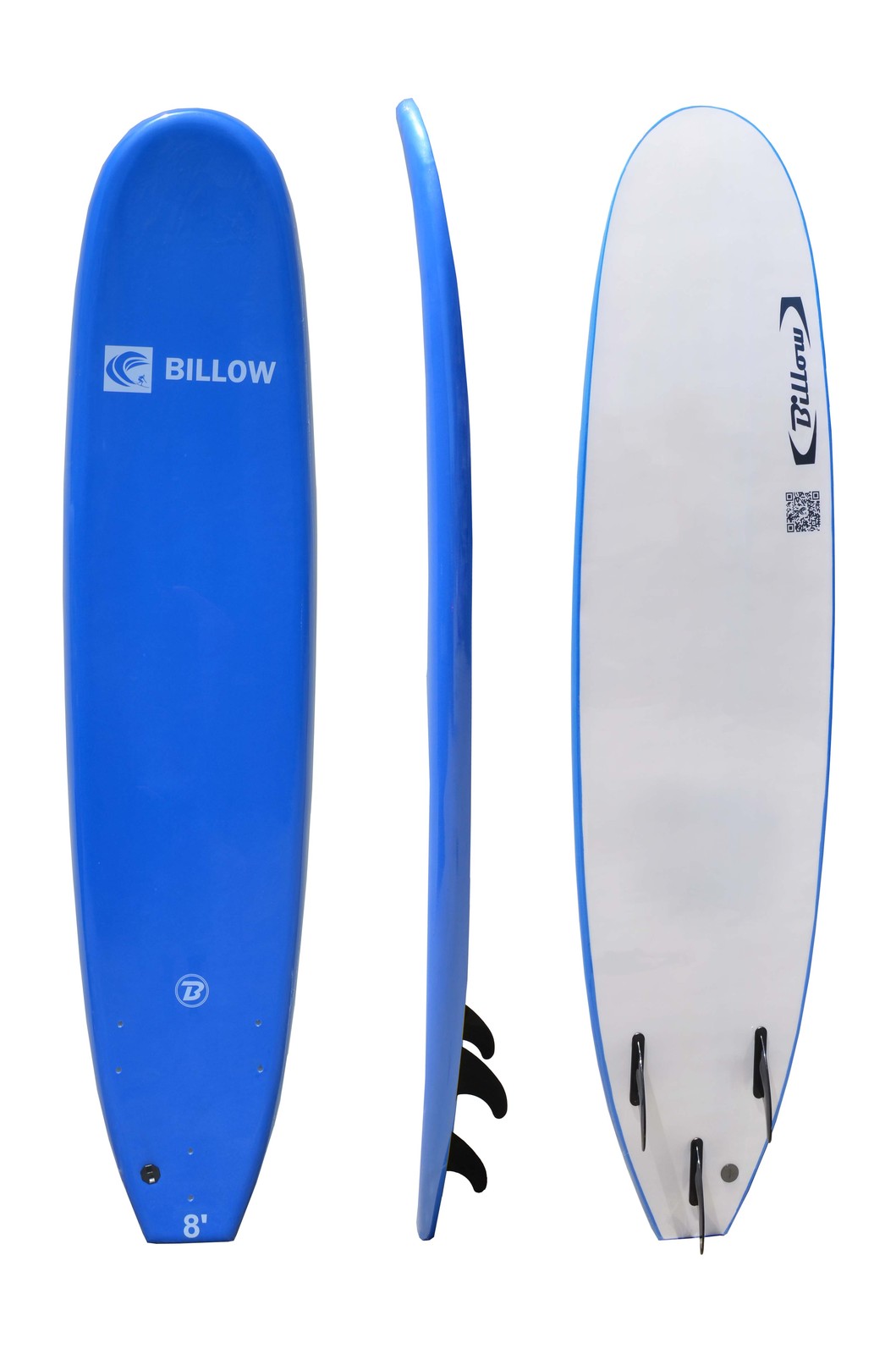 Billow Surf School 7' Soft Surfboard 7ft Soft Board with Leash & Fins